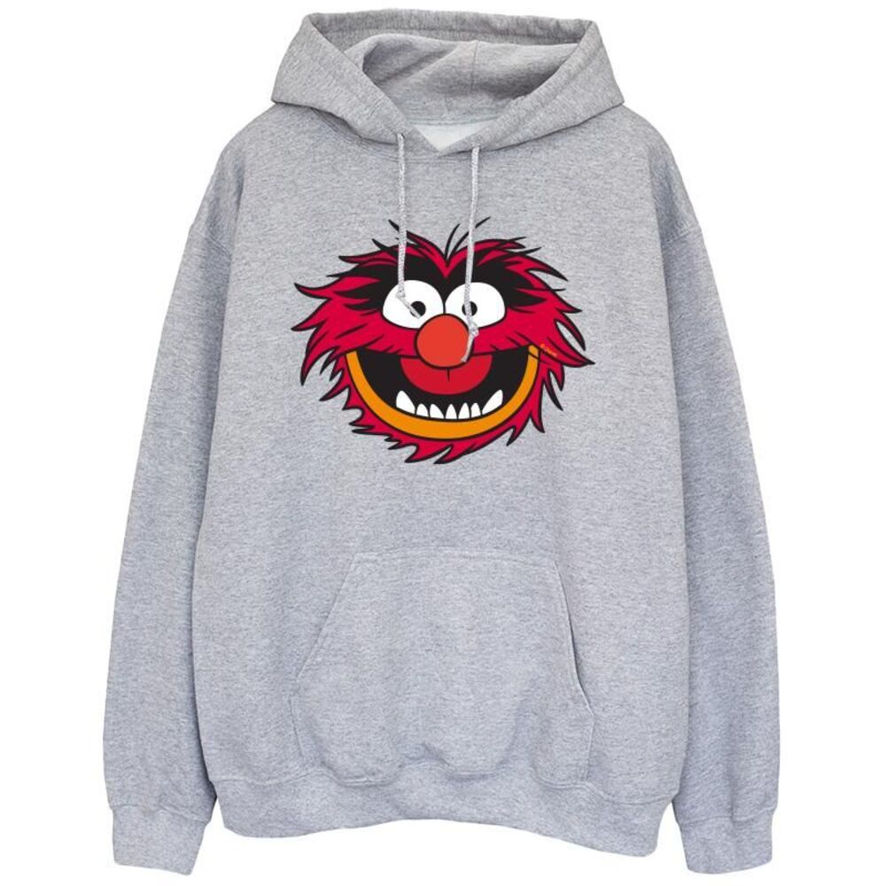 The Muppets Mens Animal Head Hoodie / Sport Grey